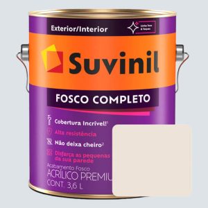 PINTURA SUVINIL LÁTEX ACRÍLICO MATE COMPLETO ALGODÓN EGIPCIO LATA 3.6L