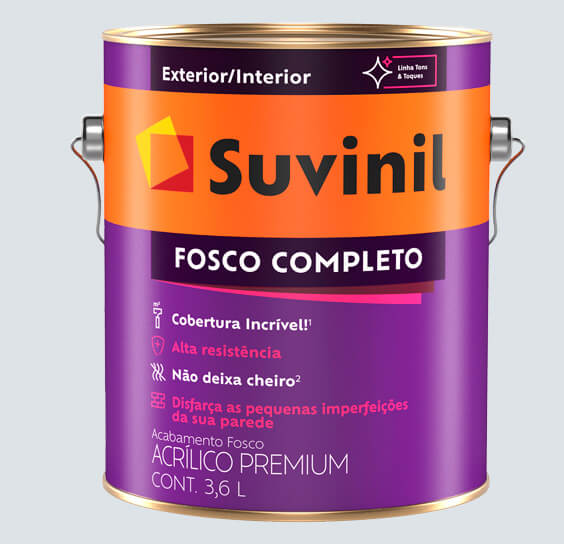 PINTURA SUVINIL LÁTEX ACRÍLICO MATE COMPLETO CAMINO DE TIERRA LATA 3.6L
